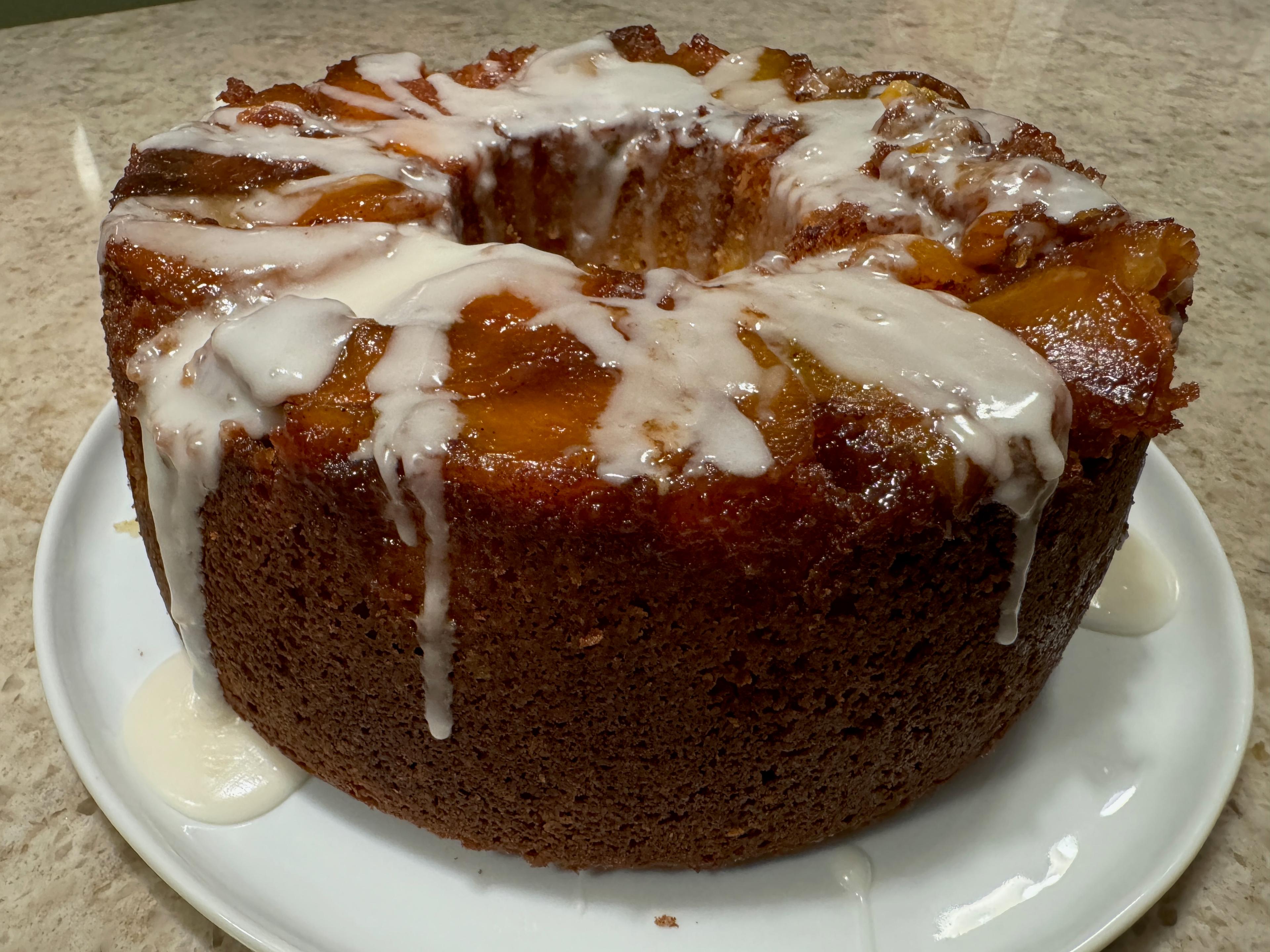 peach cake