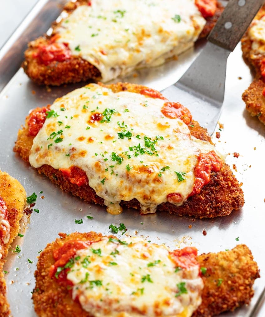 Bfam's Famous Chicken Parmesan first - This is the best chicken parmesan you'll ever have!