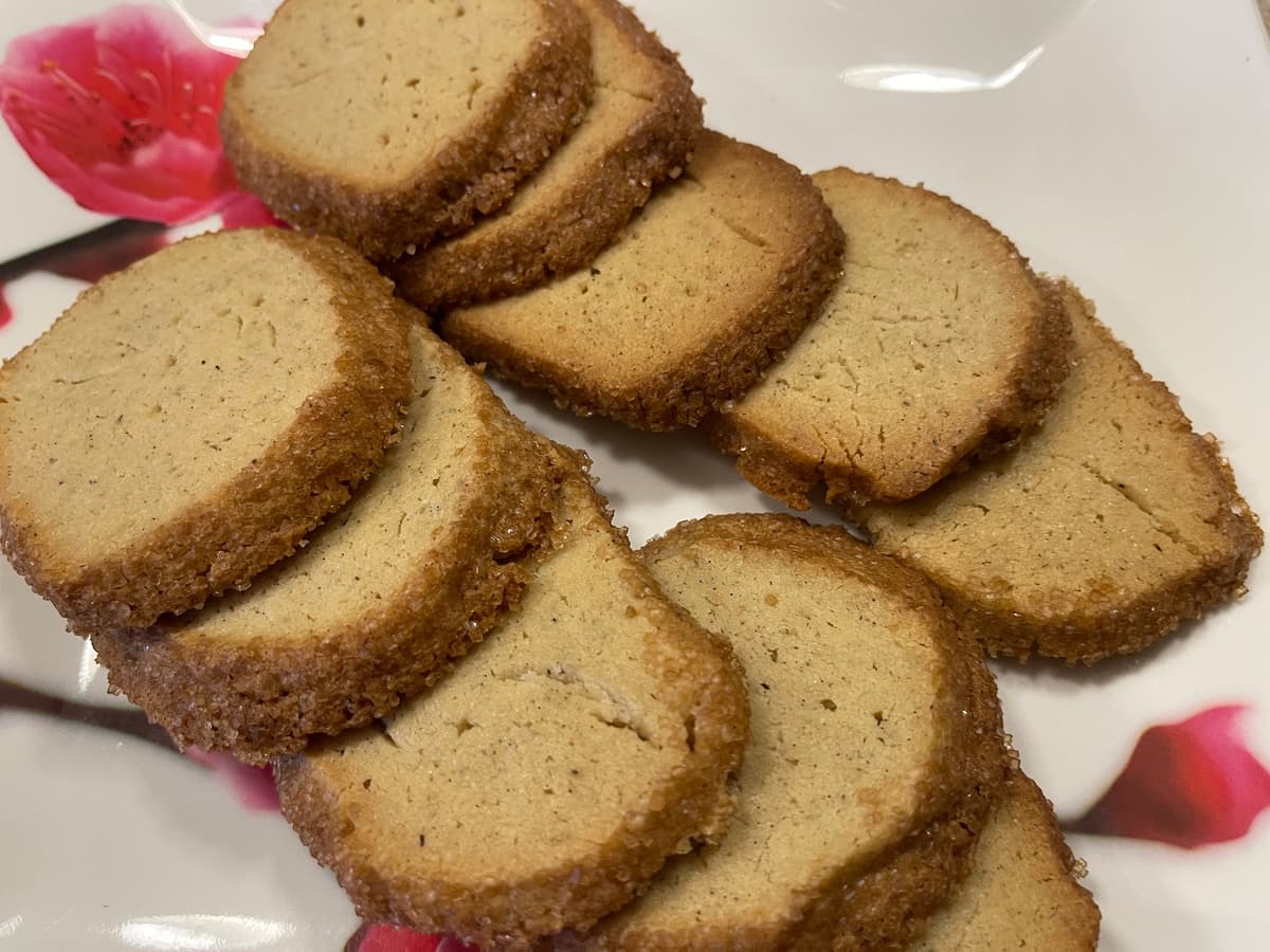 holiday smoked whiskey butter cookies